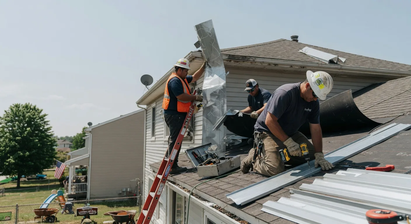 Storm Damage Metal Roof Repair in Homewood, AL